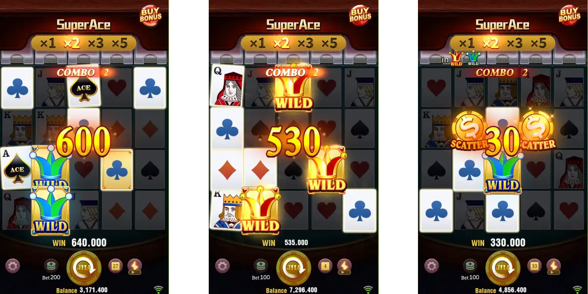 Super Ace Golden Card Joker wild